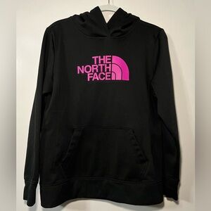 The North Face Pullover Hoodie - Women's, Long Sleeve, Black & Pink, Size Large